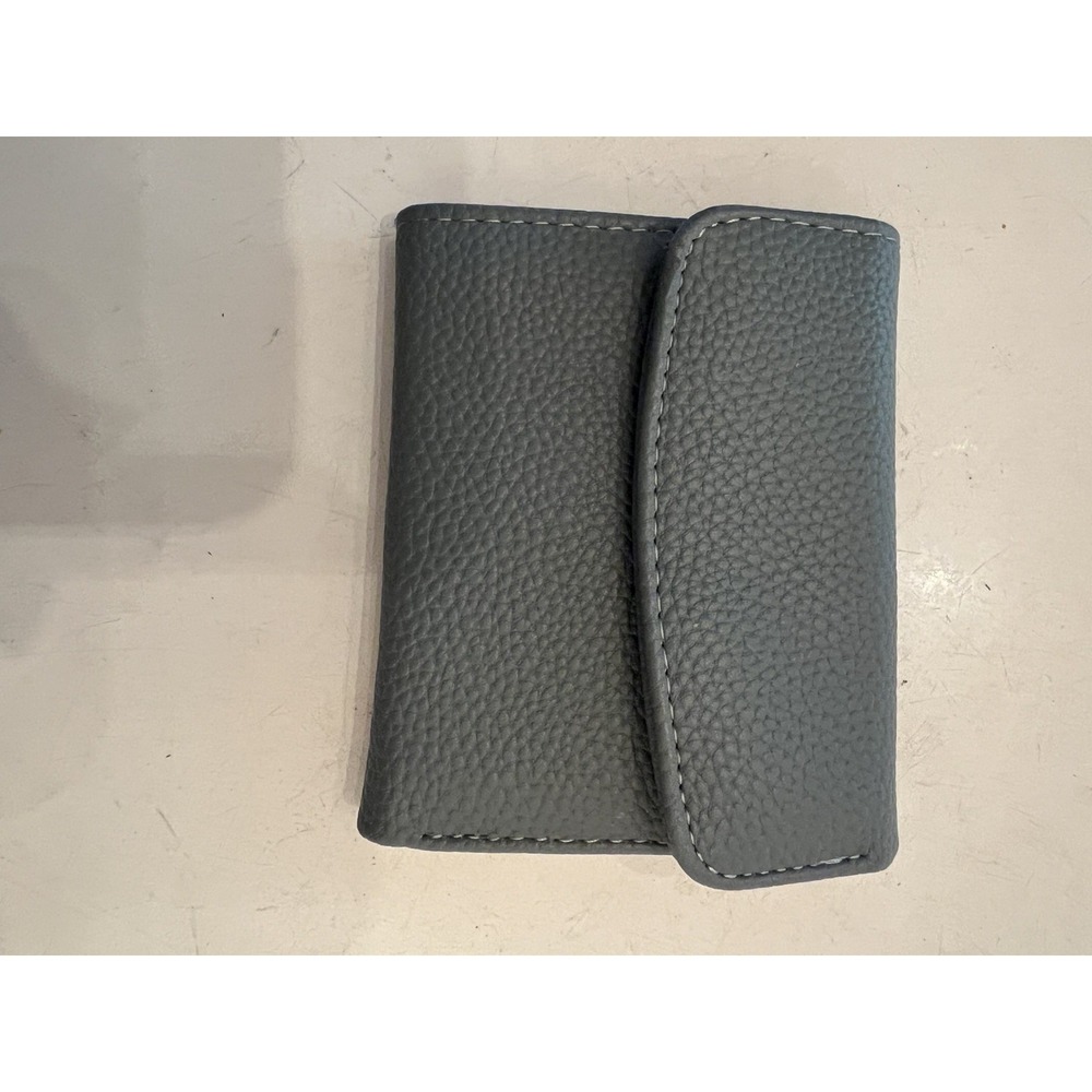 Julia Buxton Country Blue Trifold RFID Wallet with Snap Closure - NWOT